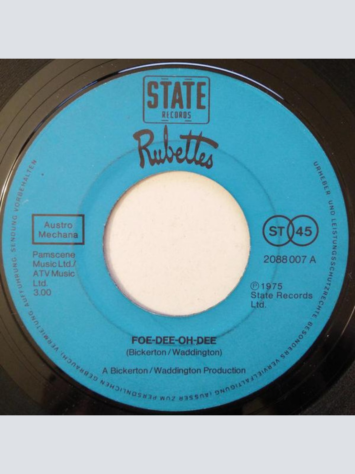 Vinyl / Rubettes* - Foe-De-Oh-Dee