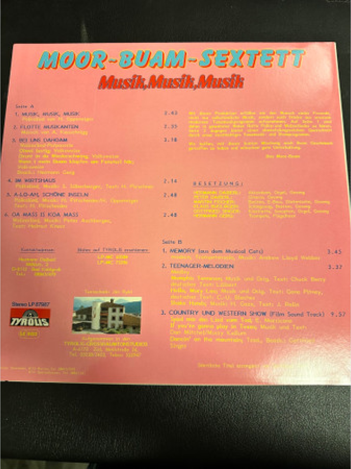 Vinyl / Moor~Buam~Sextett - Musik, Musik, Musik