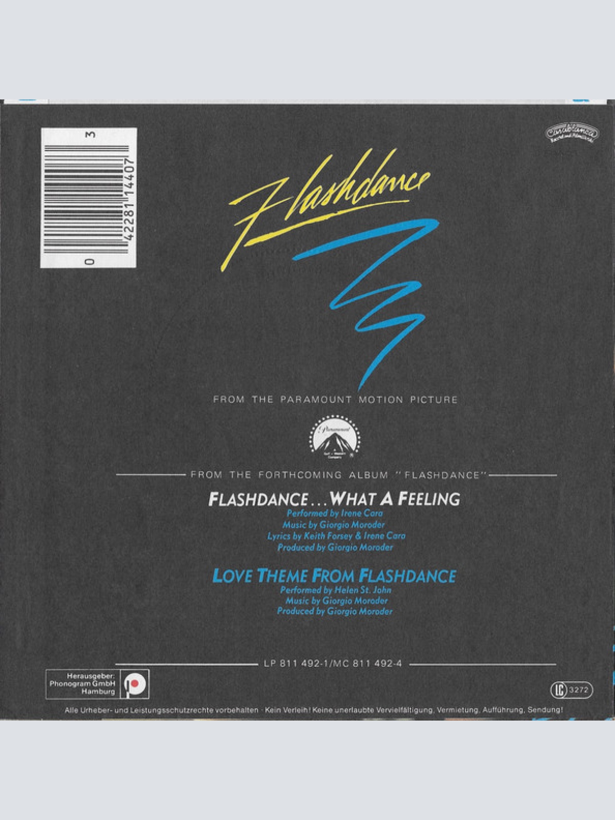 Vinyl / Irene Cara - Flashdance... What A Feeling