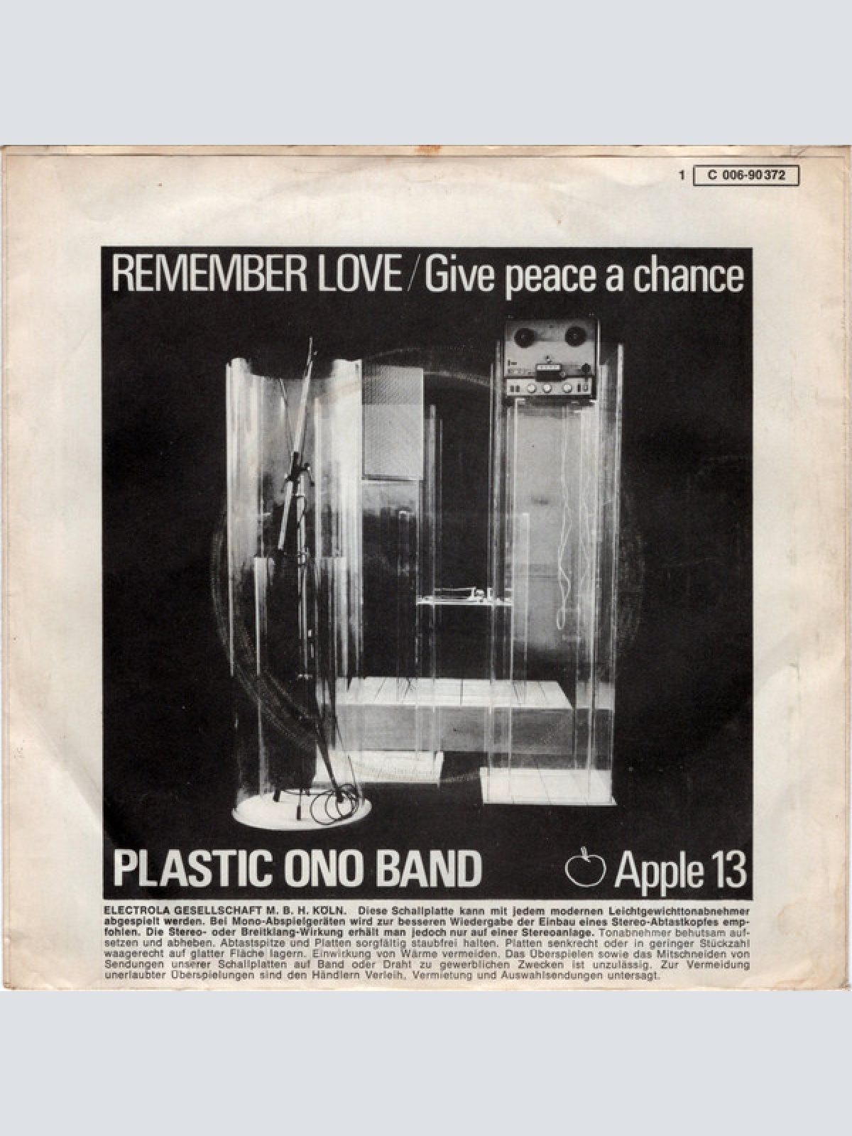 Vinyl / Plastic Ono Band* - Give Peace A Chance