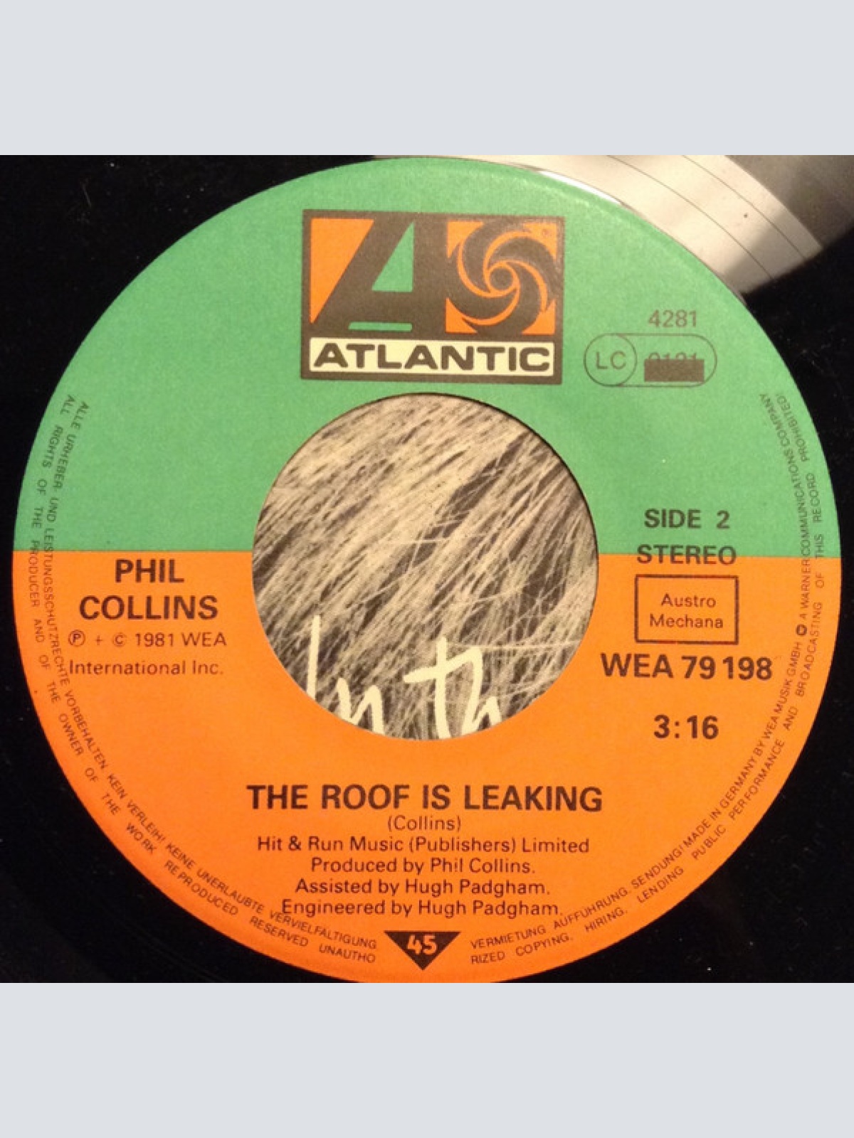 Vinyl / Phil Collins - In The Air Tonight