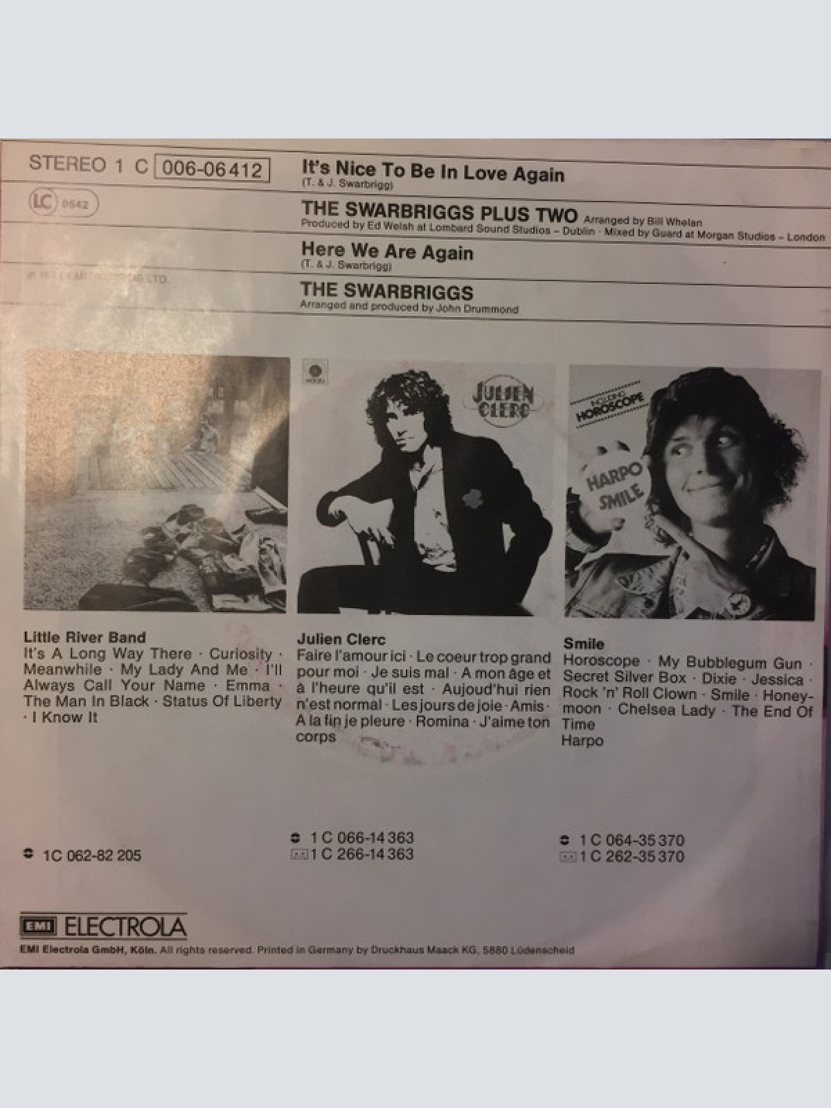 Vinyl / The Swarbriggs Plus Two - It's Nice To Be In Love Again