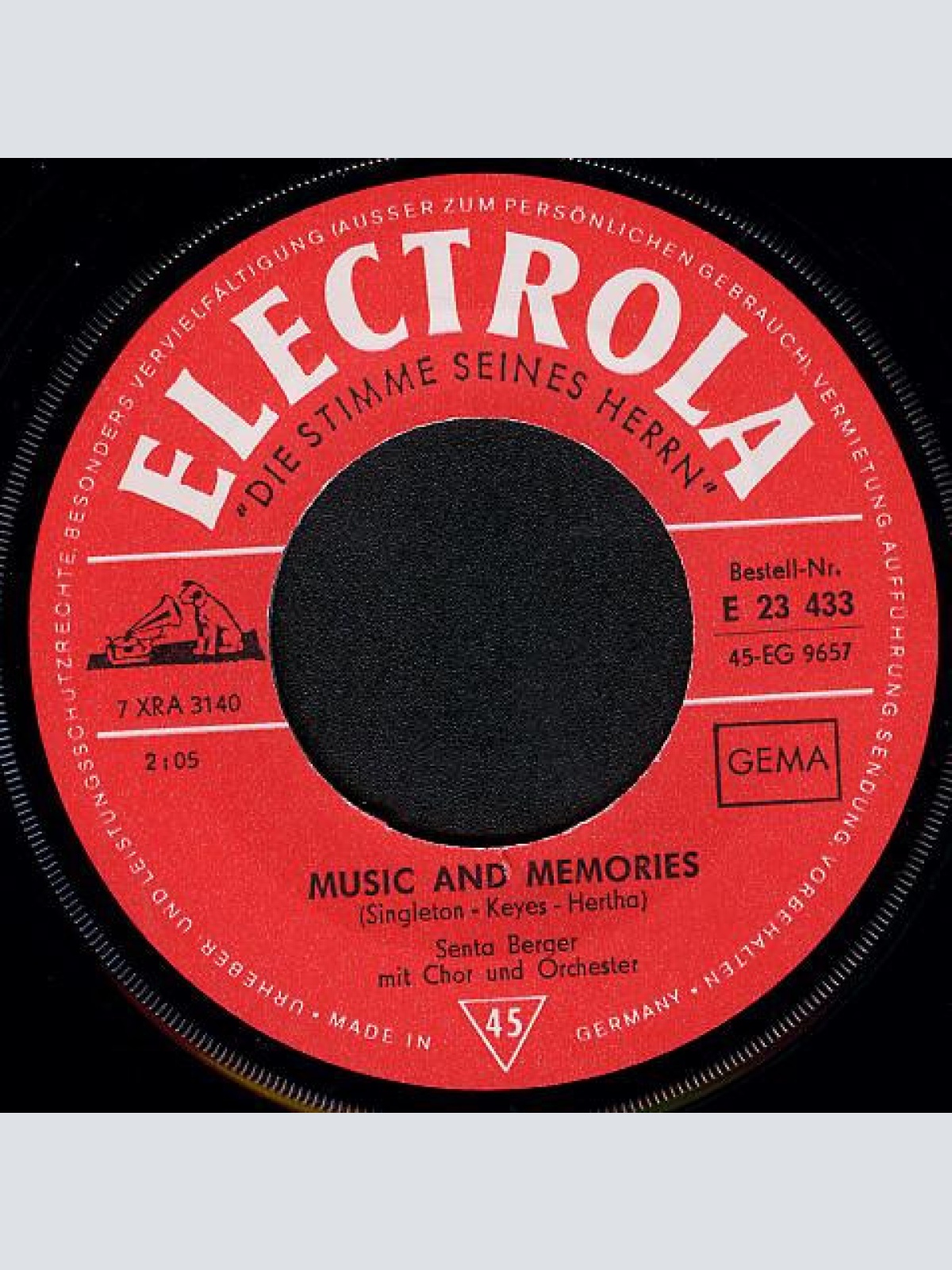 Vinyl / Senta Berger - Für Romantik Keine Zeit / Music And Memories