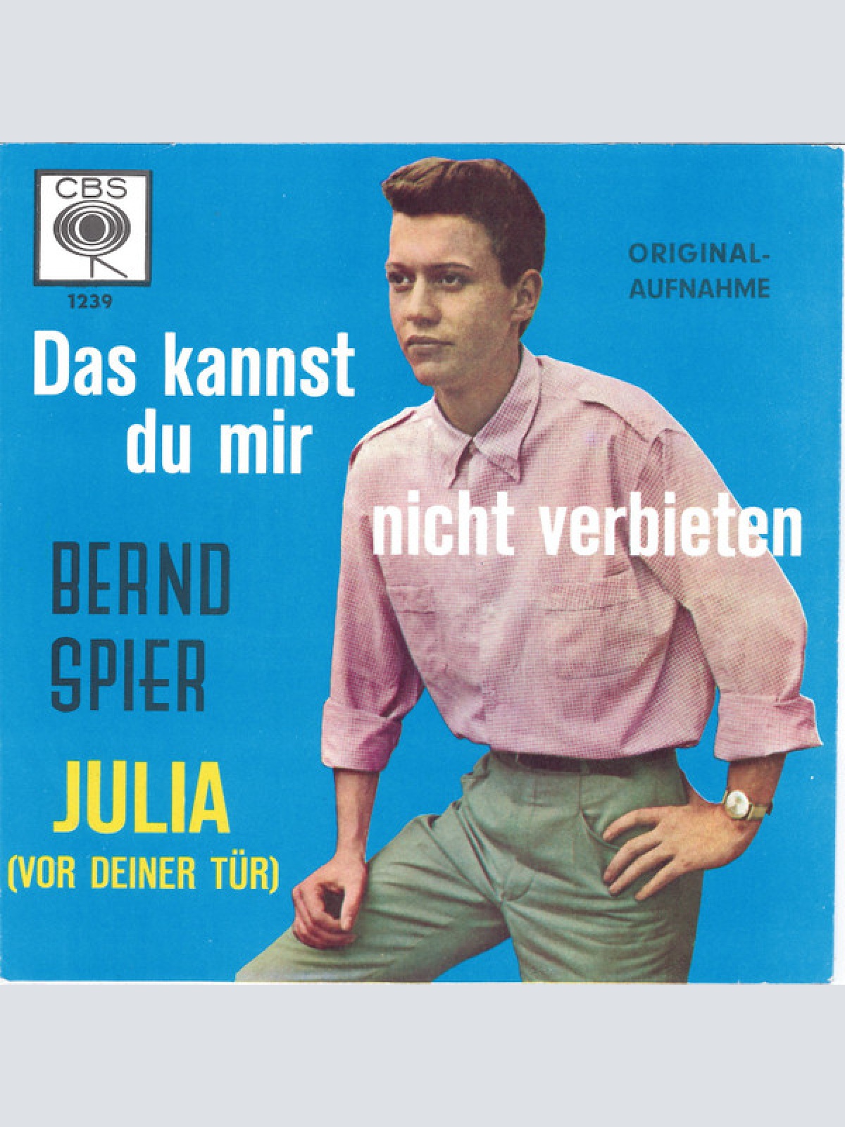 Vinyl / Bernd Spier - Das Kannst Du Mir Nicht Verbieten / Julia (Vor Deiner Tür)