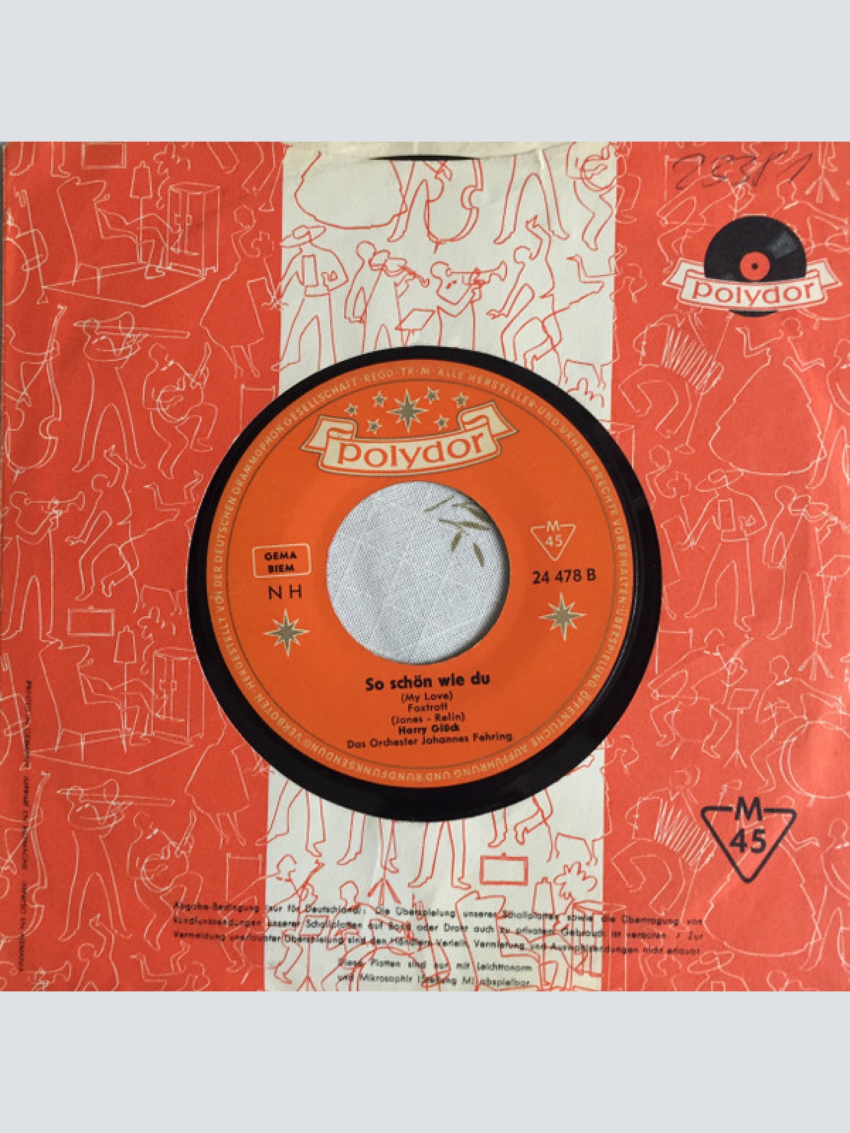 Vinyl / Harry Glück - Ich Will Dich Immer Wieder Küssen / So Schön Wie Du