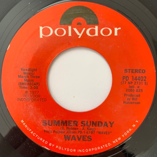 Vinyl / Waves (11) - Take Me There / Summer Sunday