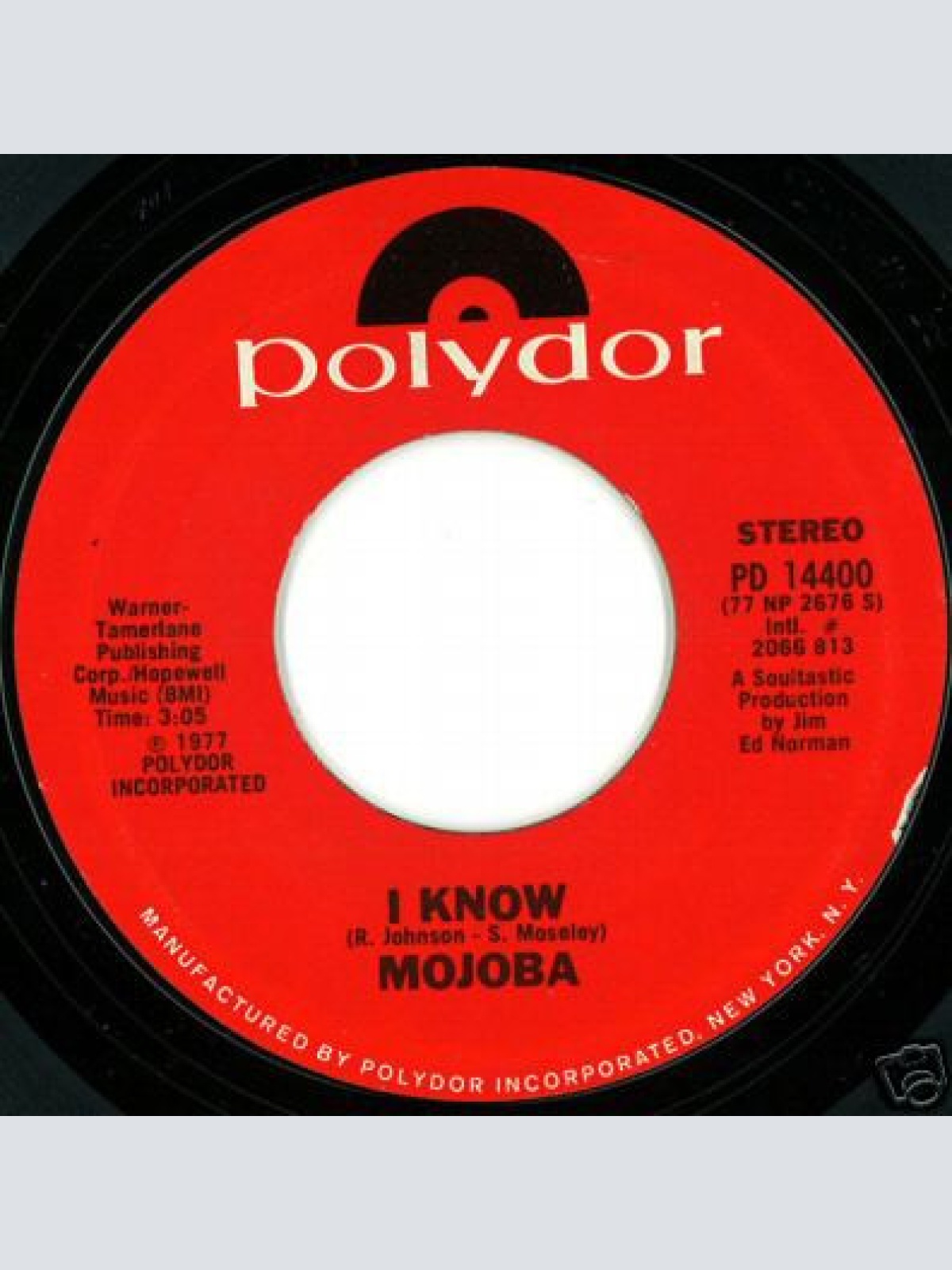 Vinyl / Mojoba - I Know / Say You Will