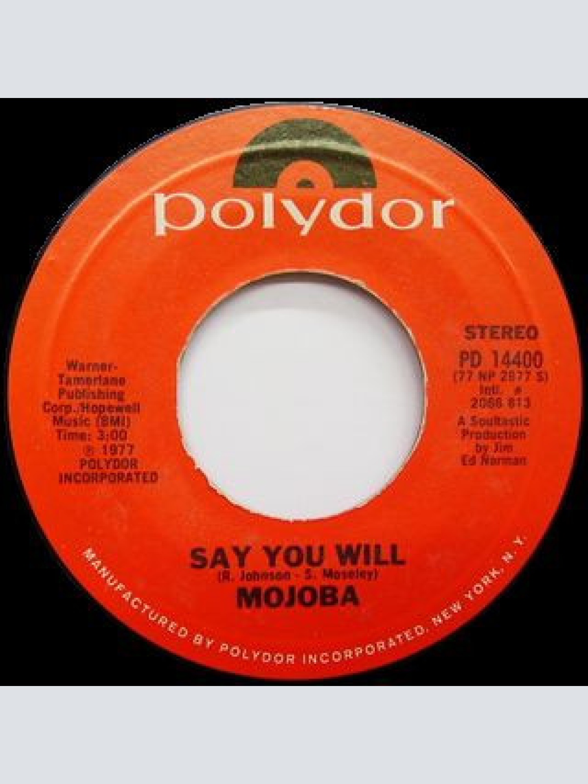 Vinyl / Mojoba - I Know / Say You Will