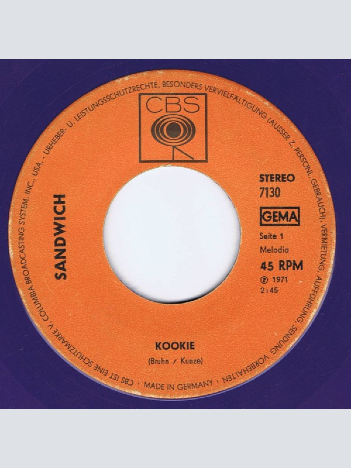 Vinyl / Sandwich (3) - Kookie