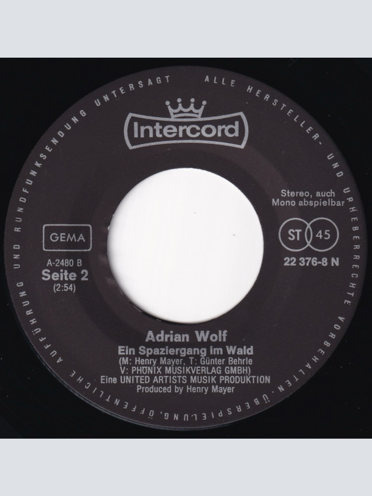 Vinyl / Adrian Wolf - Jane