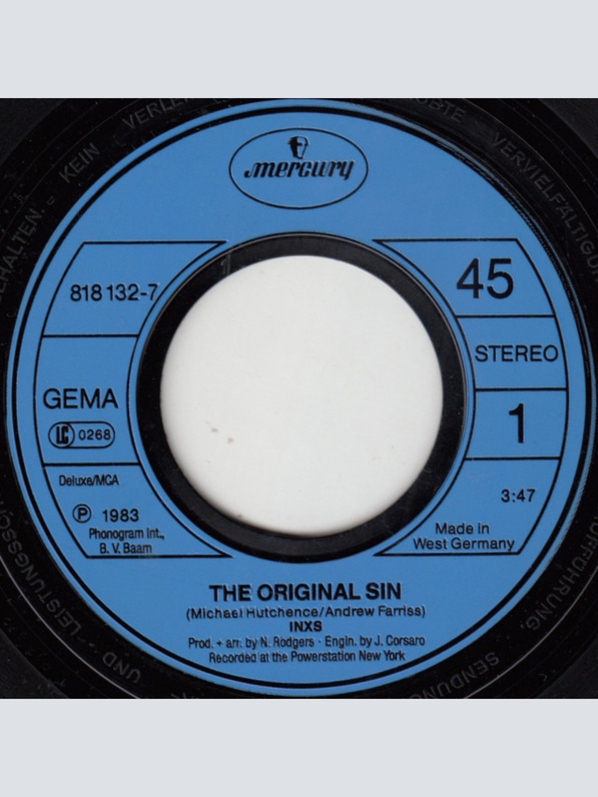 Vinyl / INXS - Original Sin