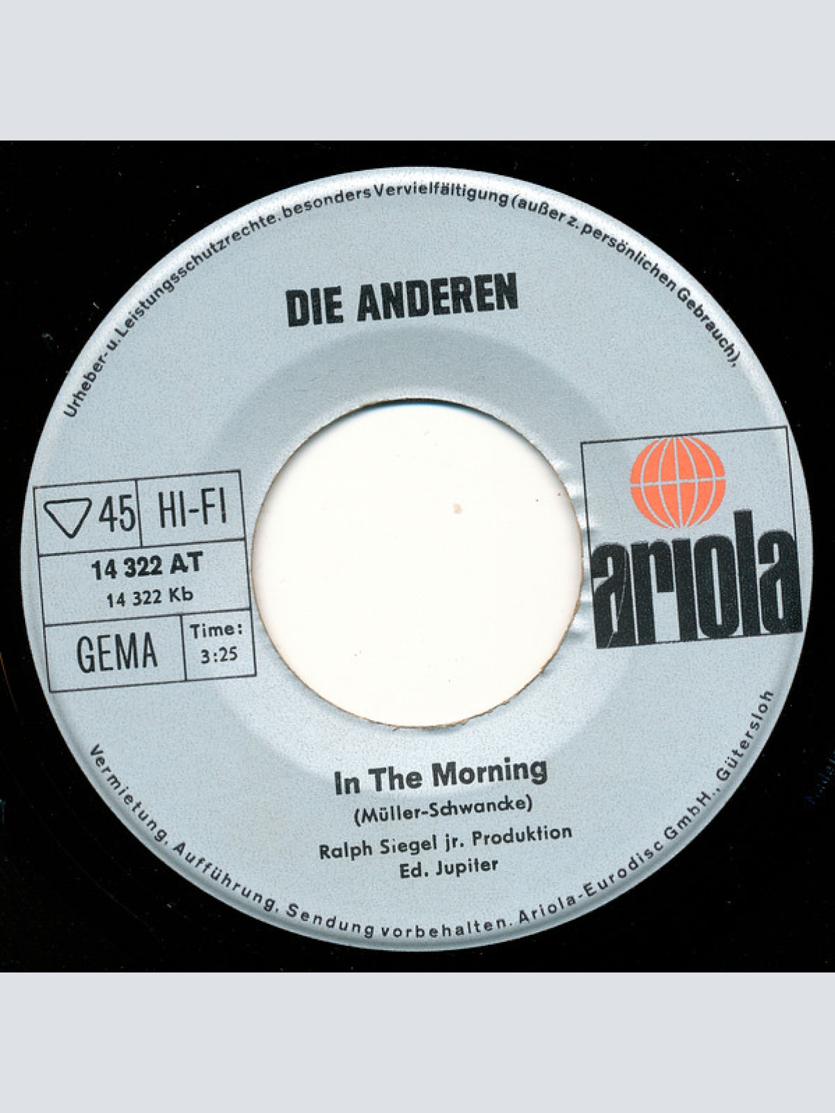 Vinyl / Die Anderen - Somebody Loves You