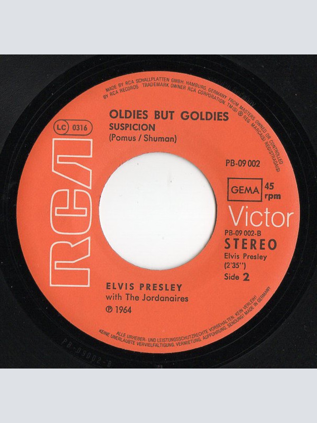 Vinyl / Elvis Presley - (You're The) Devil In Disguise / Suspicion