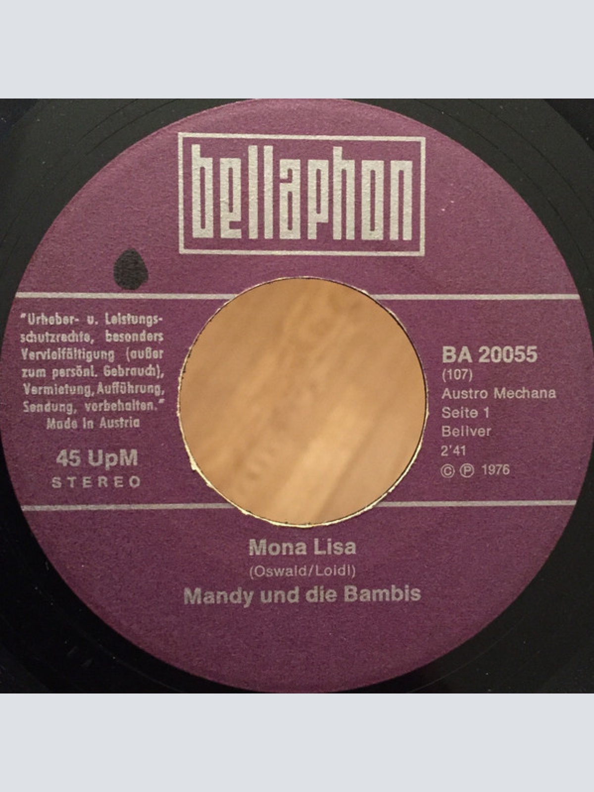 Vinyl / Mandy Und Die Bambis - Mona Lisa