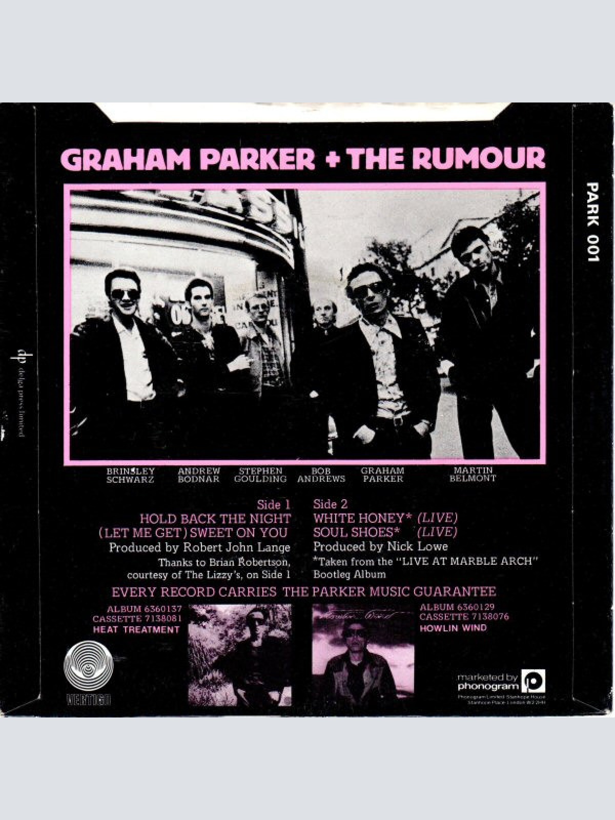Vinyl / Graham Parker And The Rumour - The Pink Parker
