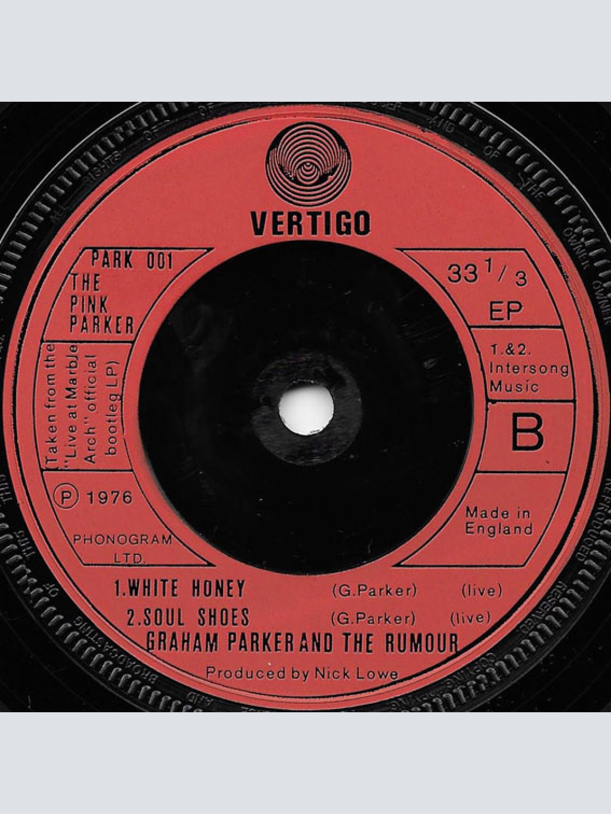 Vinyl / Graham Parker And The Rumour - The Pink Parker