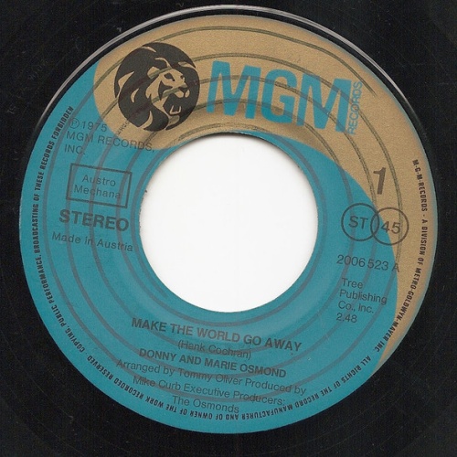 Vinyl / Donny & Marie Osmond - Make The World Go Away