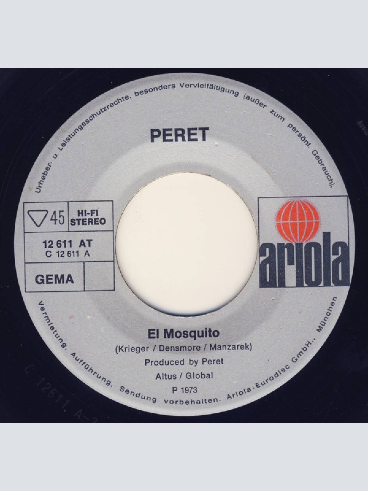 Vinyl / Peret - El Mosquito / Si Fulano...