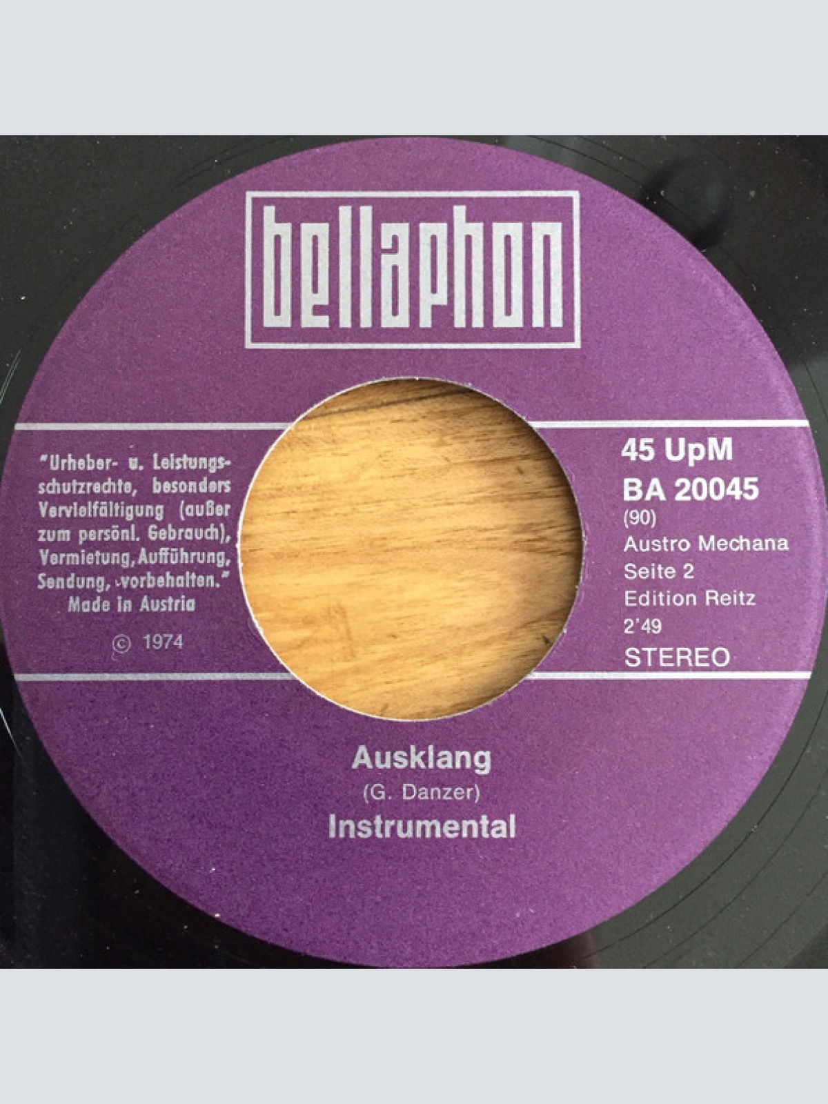 Vinyl / Georg Danzer - Die Alte Prohaska