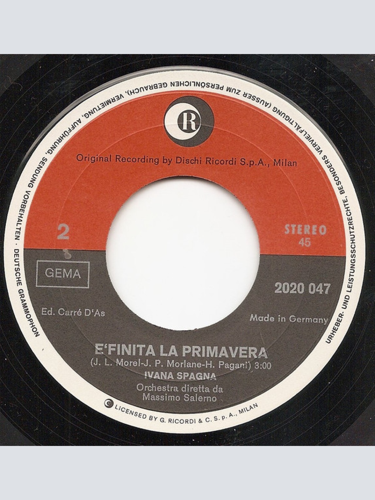 Vinyl / Ivana Spagna - Mamy Blue