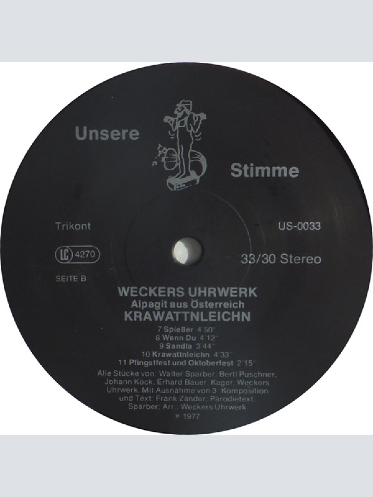 Vinyl / Weckers Uhrwerk - Krawattnleichn