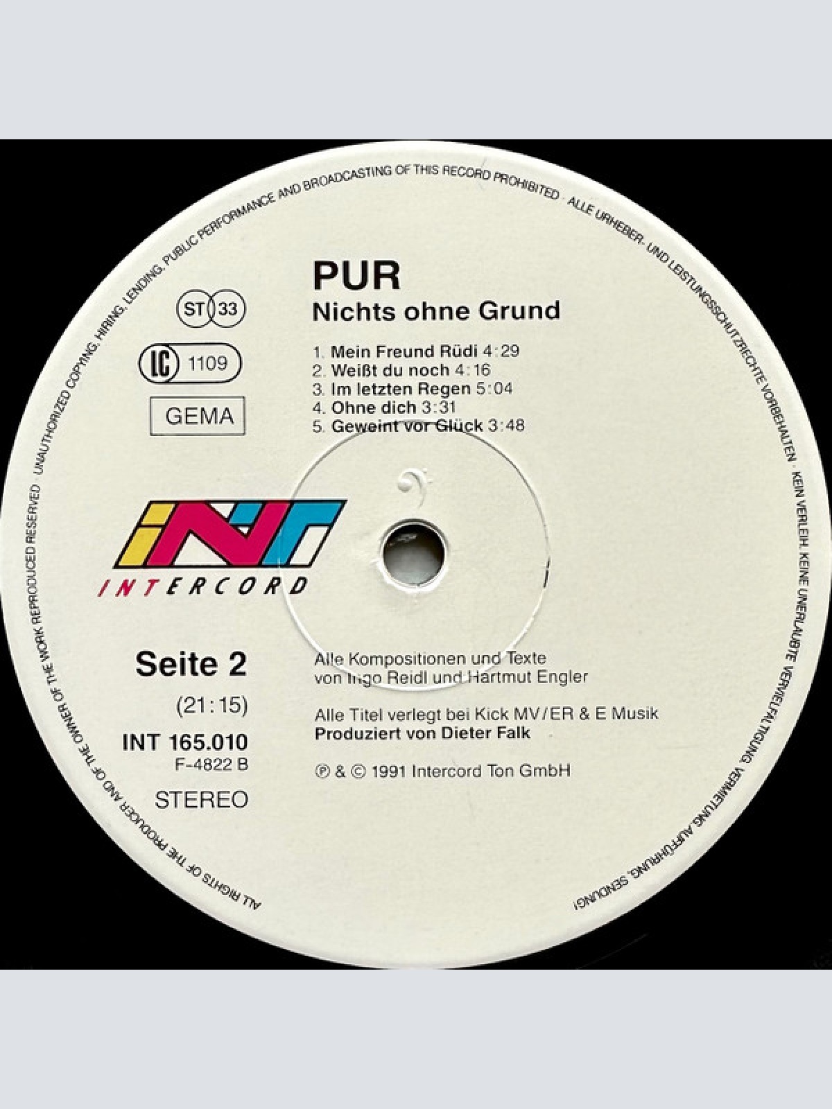 Vinyl / Pur - Nichts Ohne Grund