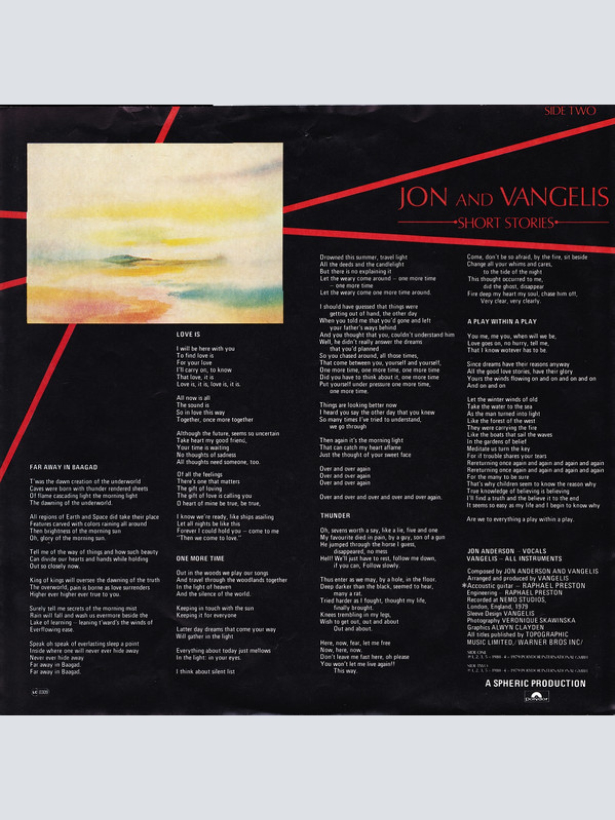 Vinyl / Jon And Vangelis* - Short Stories