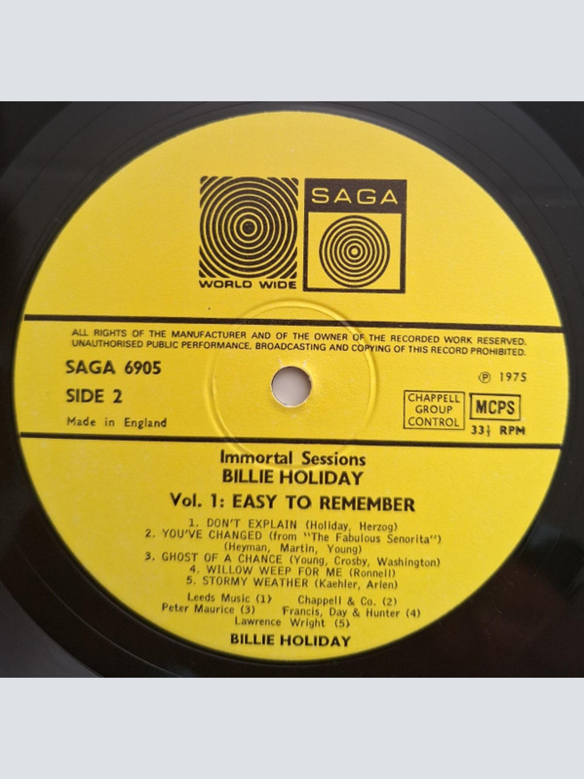 Vinyl / Billie Holiday - Billie Holiday Volume 1: Easy To Remember