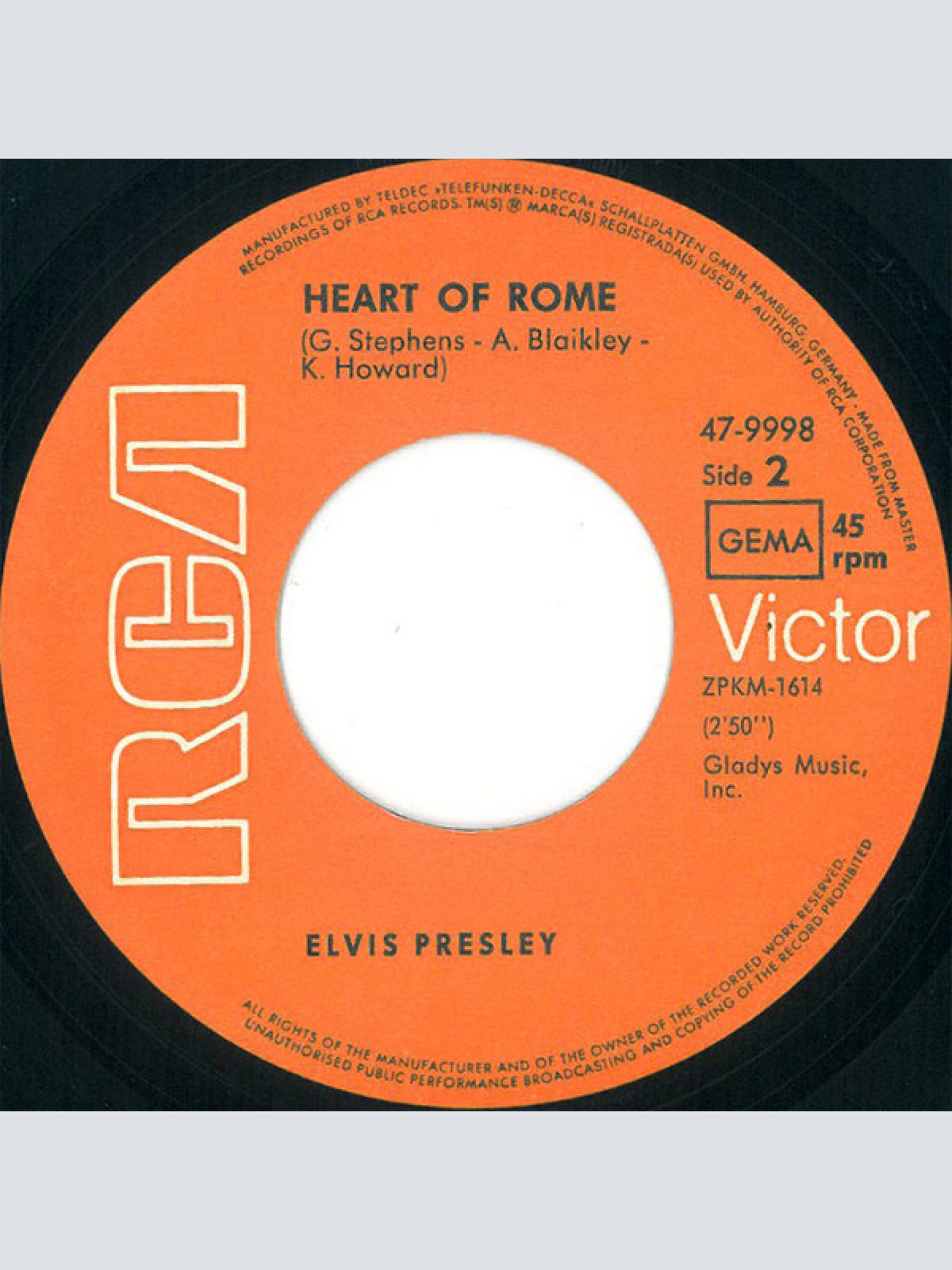 Vinyl / Elvis* - I'm Leavin'