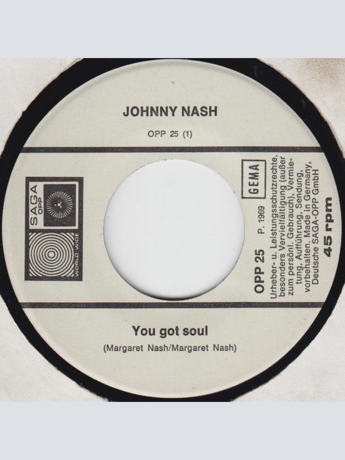 Vinyl / Johnny Nash - You Got Soul