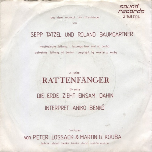 Vinyl / Aniko Benkö - Rattenfänger / Die Erde Zieht Einsam Dahin
