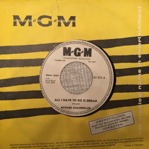Vinyl / Richard Chamberlain - All I Have To Do Is Dream
