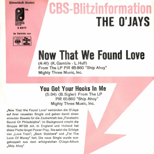 Vinyl / The O'Jays - Now That We Found Love