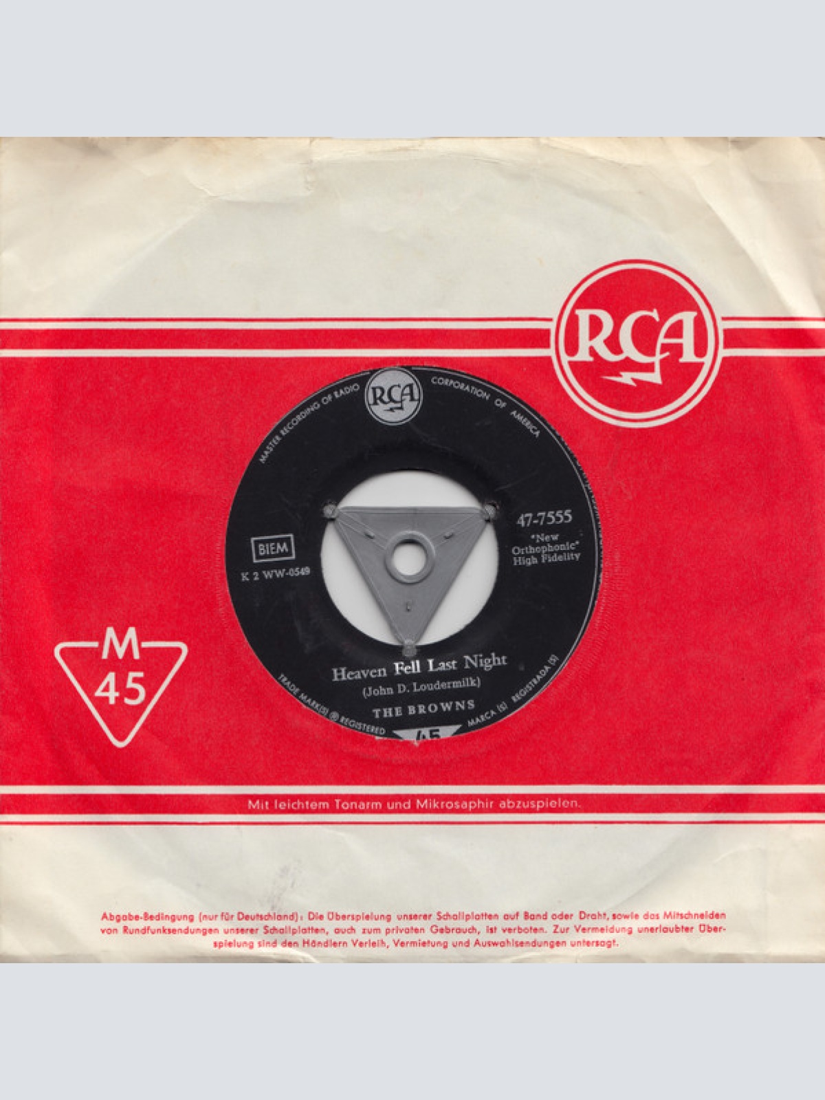 Vinyl / The Browns (3) - The Three Bells