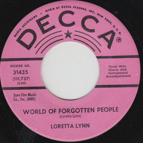 Vinyl / Loretta Lynn - World Of Forgotten People