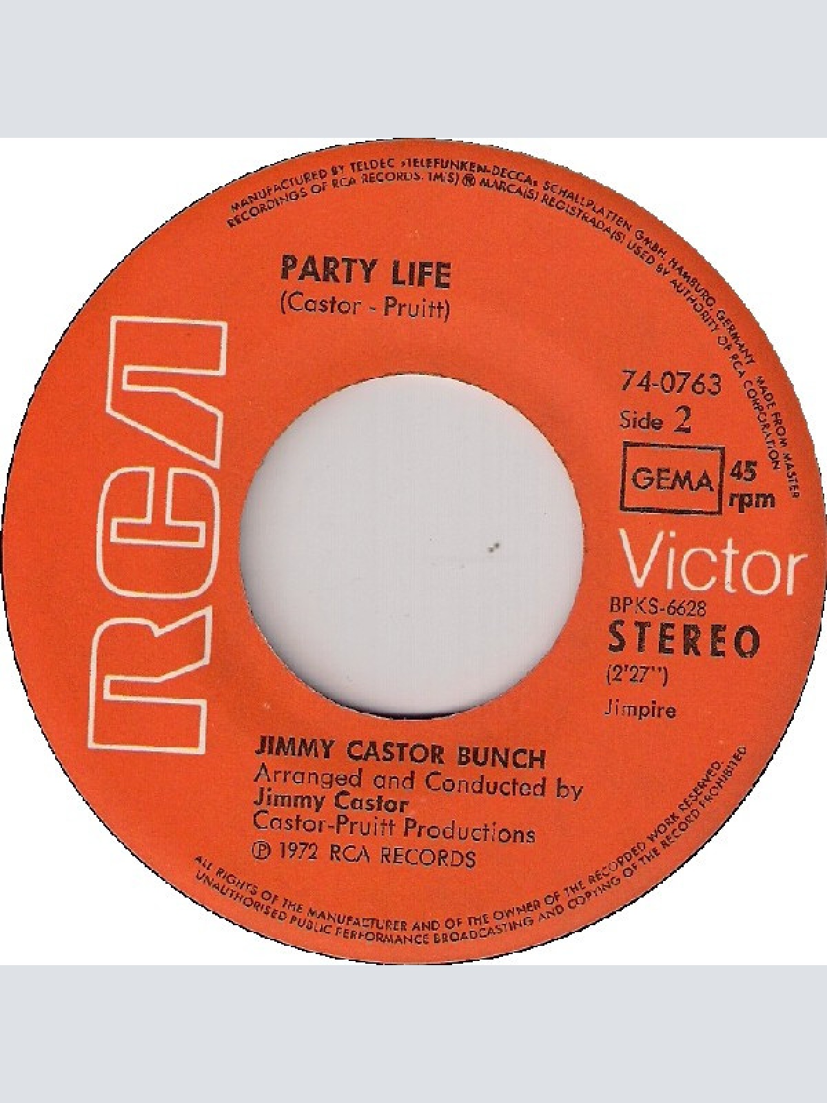 Vinyl / The Jimmy Castor Bunch - Luther The Anthropoid (Ape Man)