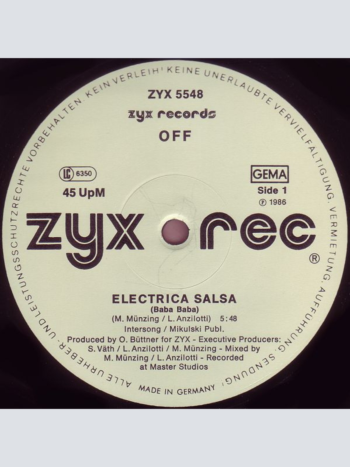 Vinyl / Off - Electrica Salsa (Baba Baba)