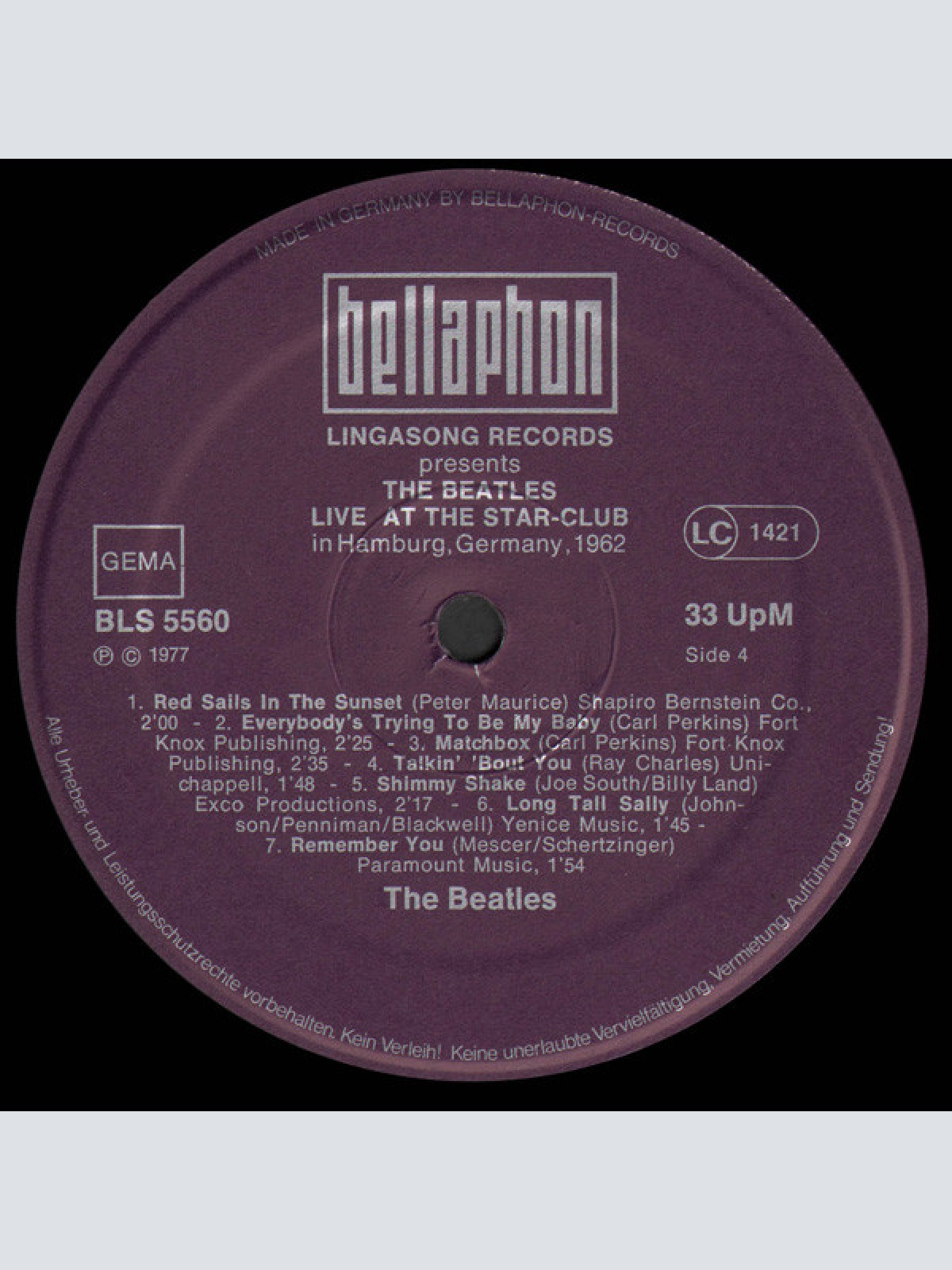 Vinyl / The Beatles - Live! At The Star-Club In Hamburg, Germany; 1962