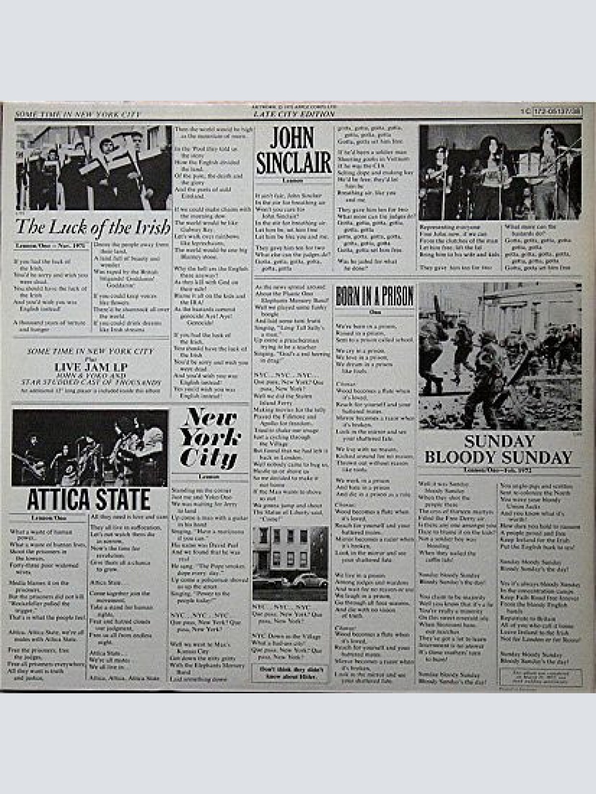 Vinyl / John & Yoko* / Plastic Ono Band* With Elephant's Memory* And Invisible Strings - Some Time In New York City