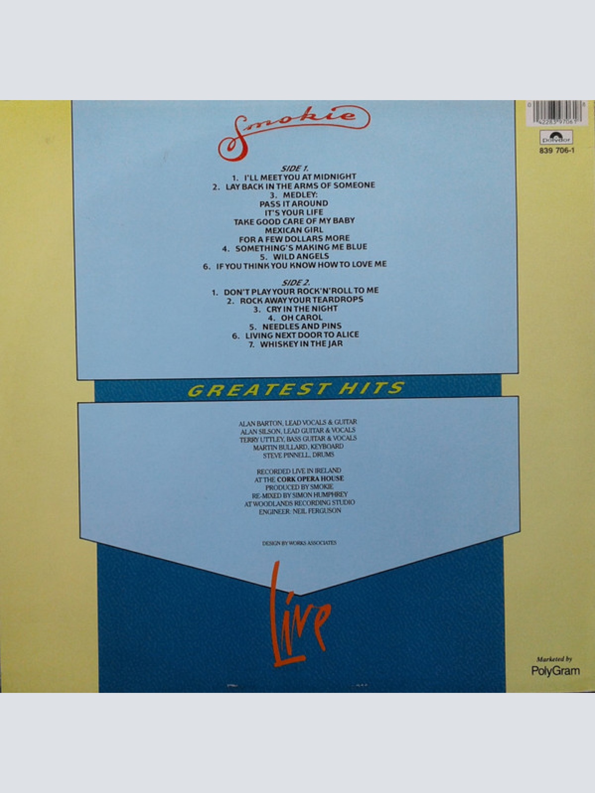 Vinyl / Smokie - Greatest Hits Live