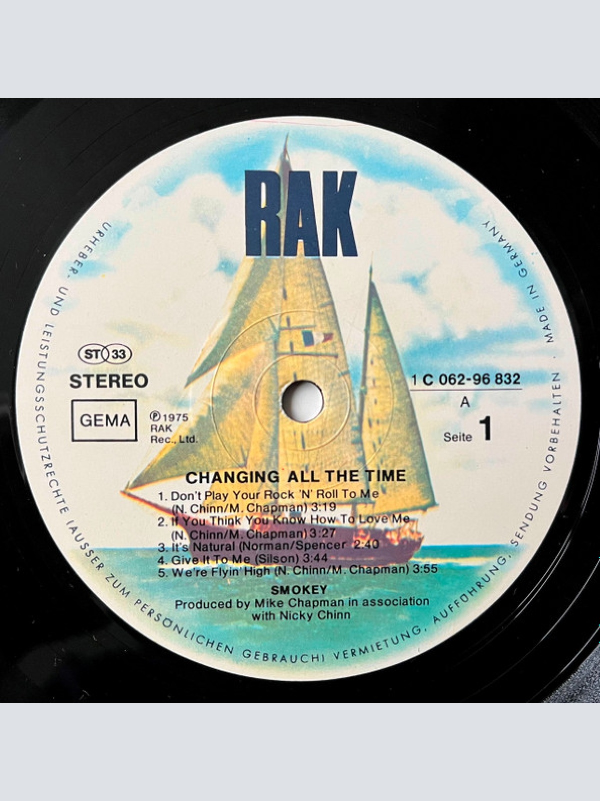 Vinyl / Smokey* - Changing All The Time