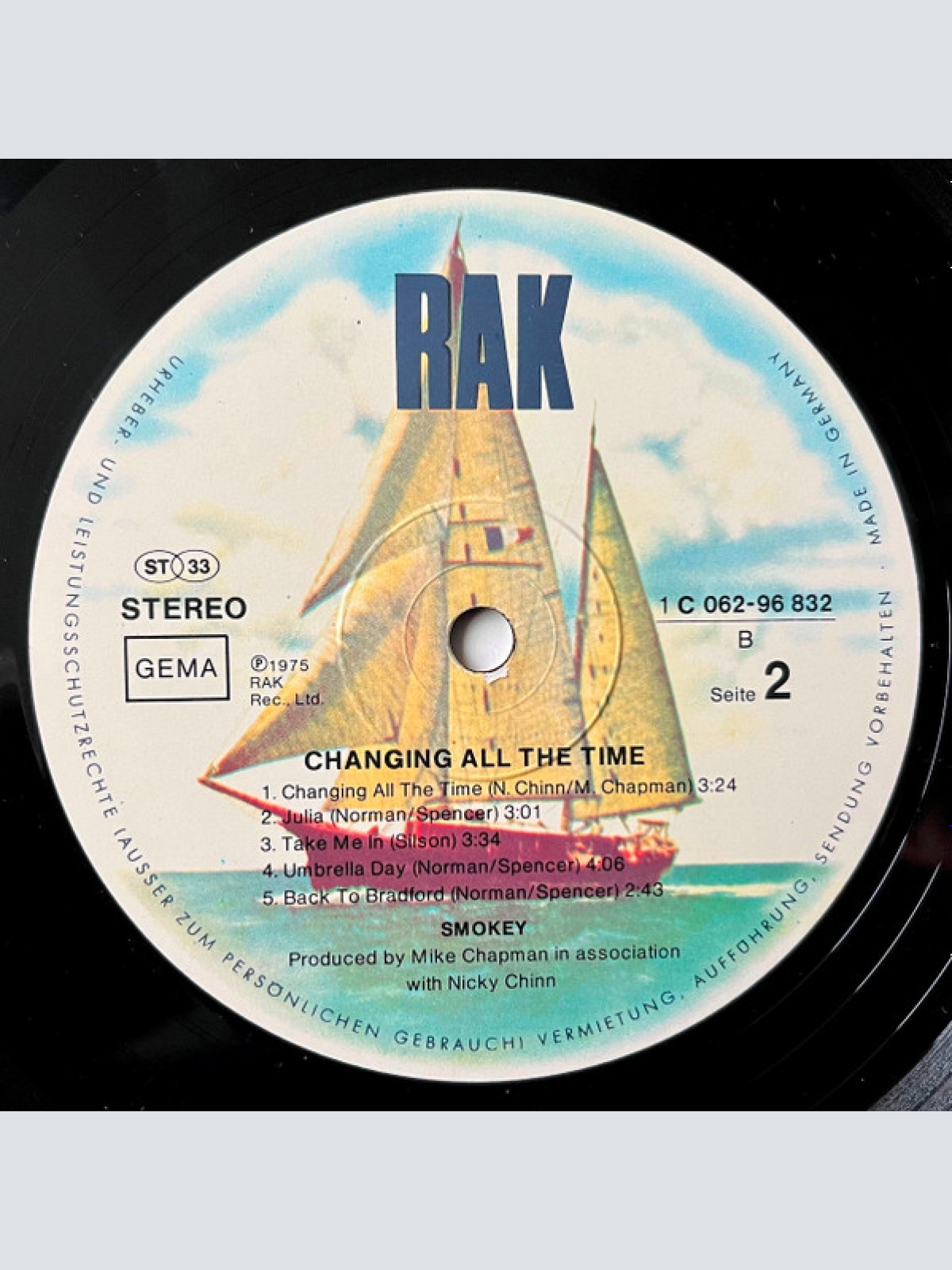 Vinyl / Smokey* - Changing All The Time