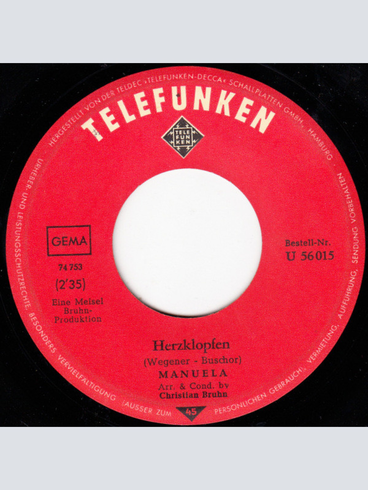 Vinyl / Manuela (5) - Herzklopfen / Mademoiselle Angelique