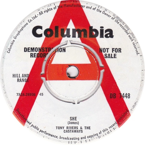 Vinyl / Tony Rivers & The Castaways* - She