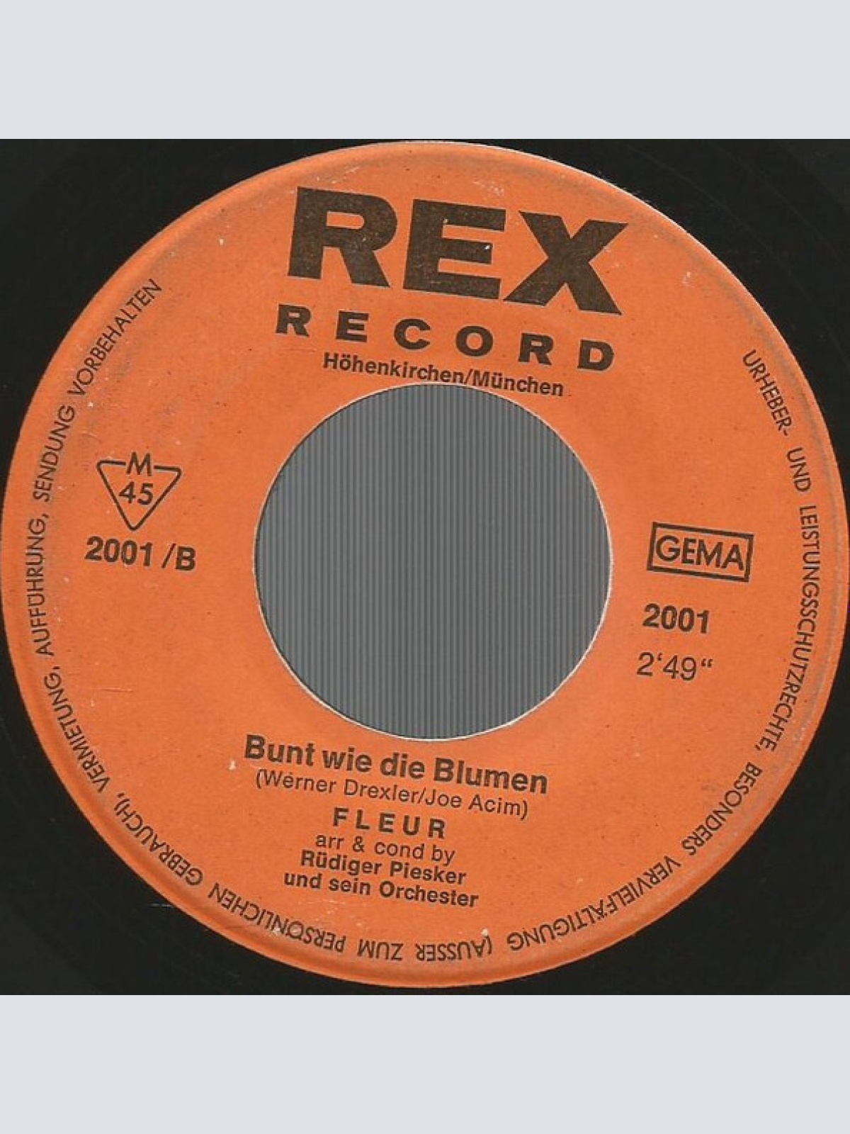 Vinyl / Fleur (5) - Schmetterlinge Weinen Nicht / Bunt Wie Die Blumen