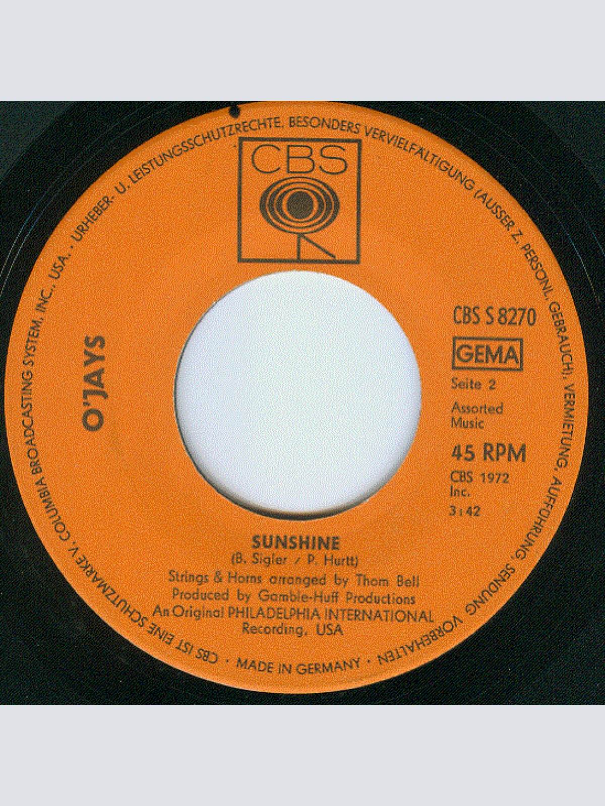 Vinyl / O'Jays* - Back Stabbers