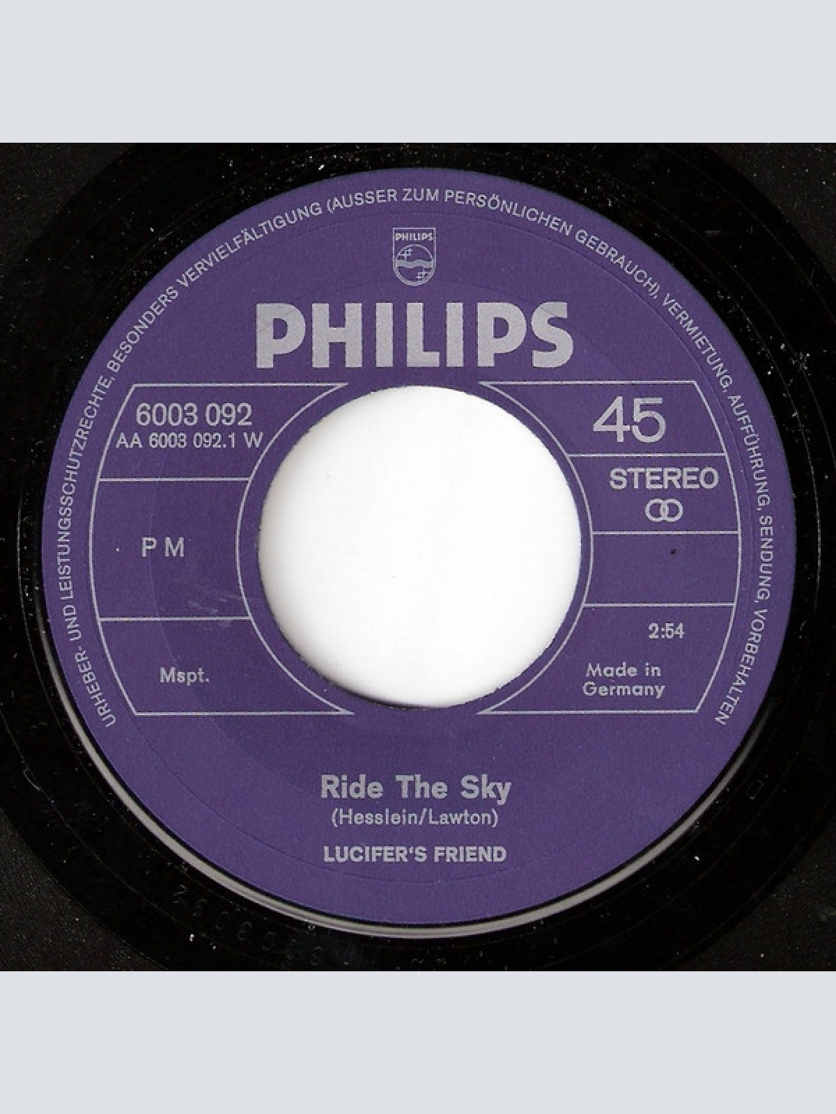 Vinyl / Lucifer's Friend - Ride The Sky / Horla