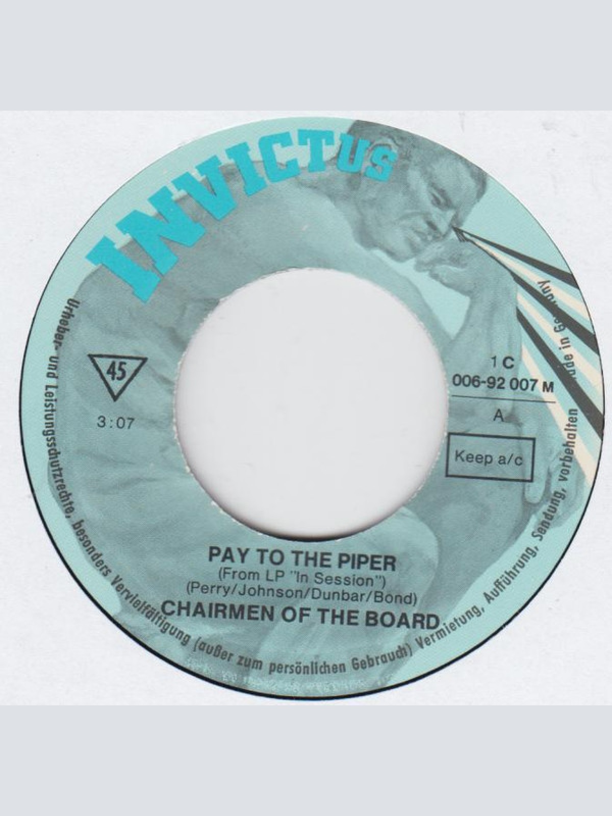 Vinyl / Chairmen Of The Board - Pay To The Piper/Bless You
