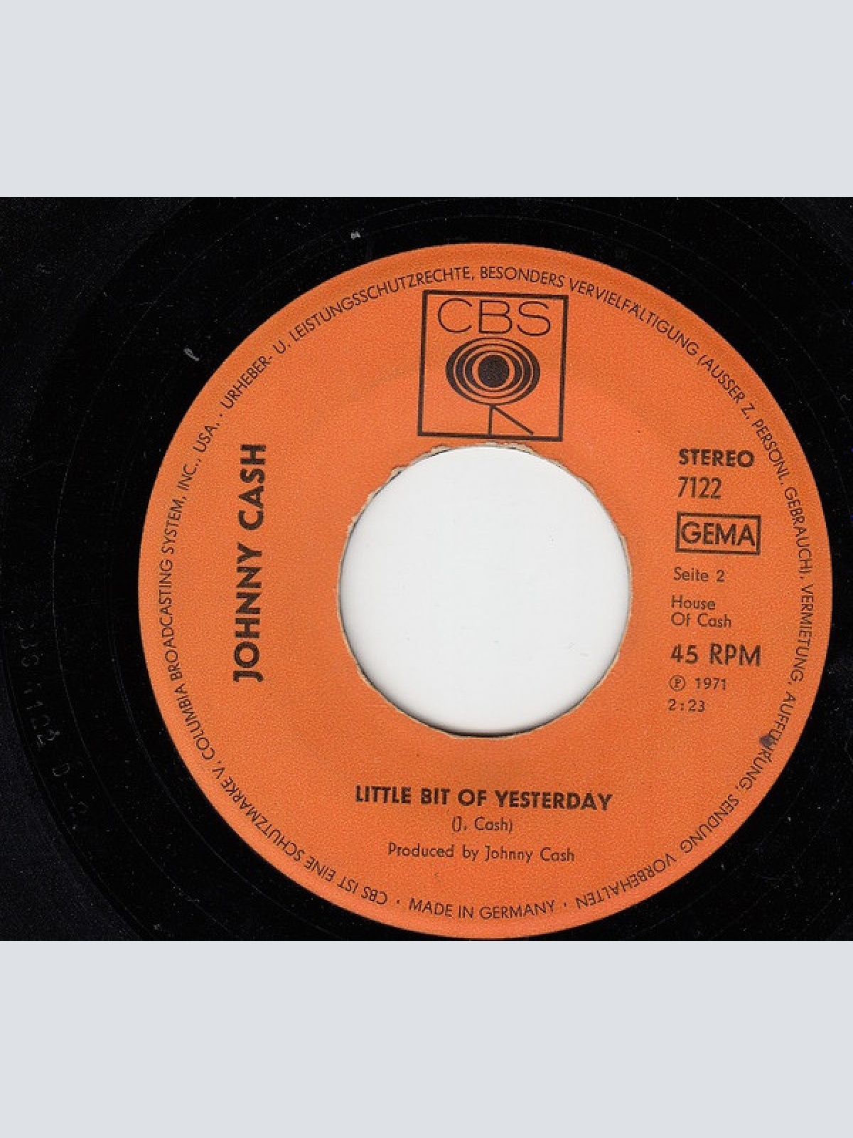 Vinyl / Johnny Cash - Man In Black