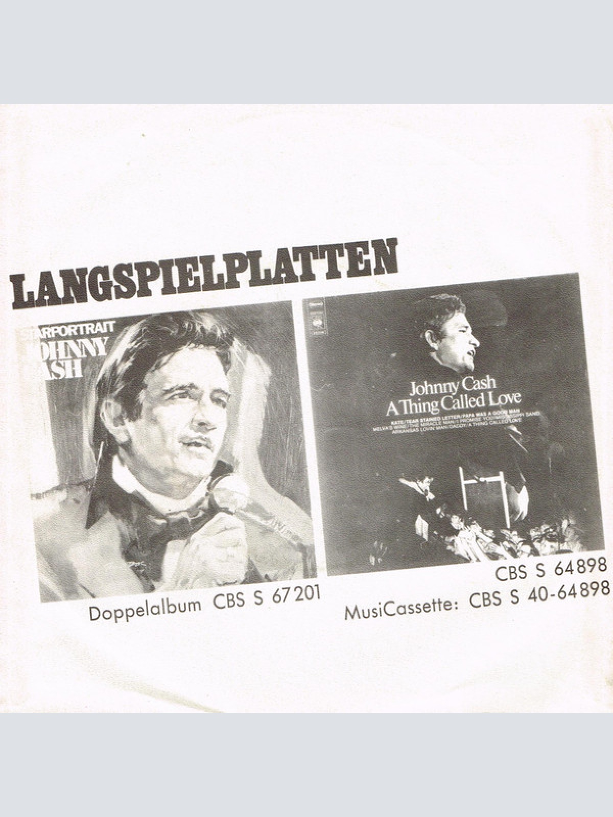 Vinyl / Johnny Cash - Oney / Country Trash